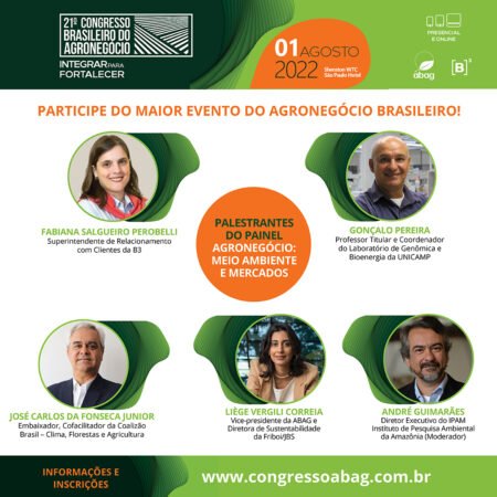 Integrar para Fortalecer: 21º Congresso Brasileiro do Agronegócio com inscrições